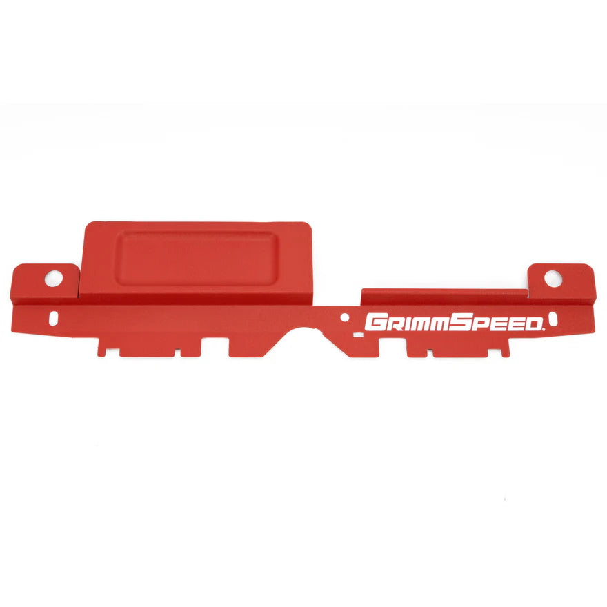 GrimmSpeed 05-09 Subaru Legacy/Outback Radiator Shroud w/Tool Tray - Textured Red