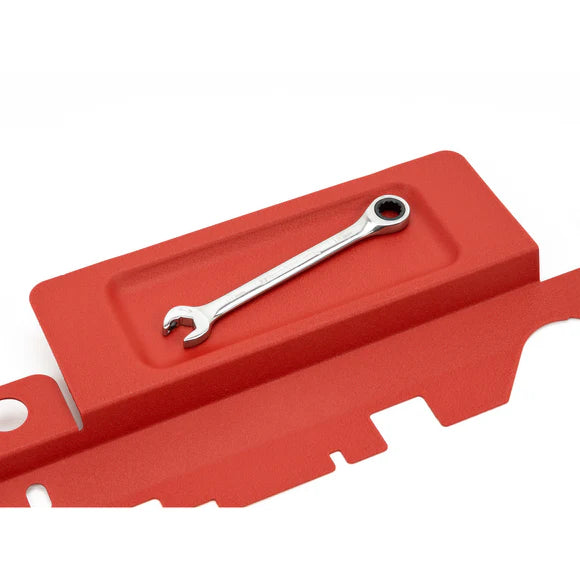 GrimmSpeed 05-09 Subaru Legacy/Outback Radiator Shroud w/Tool Tray - Textured Red
