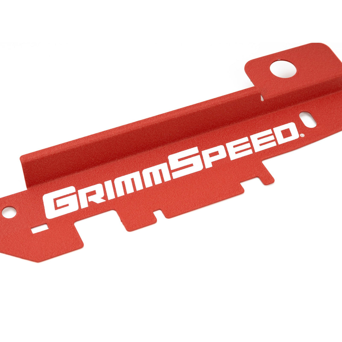 GrimmSpeed 05-09 Subaru Legacy/Outback Radiator Shroud w/Tool Tray - Textured Red - GRM096032