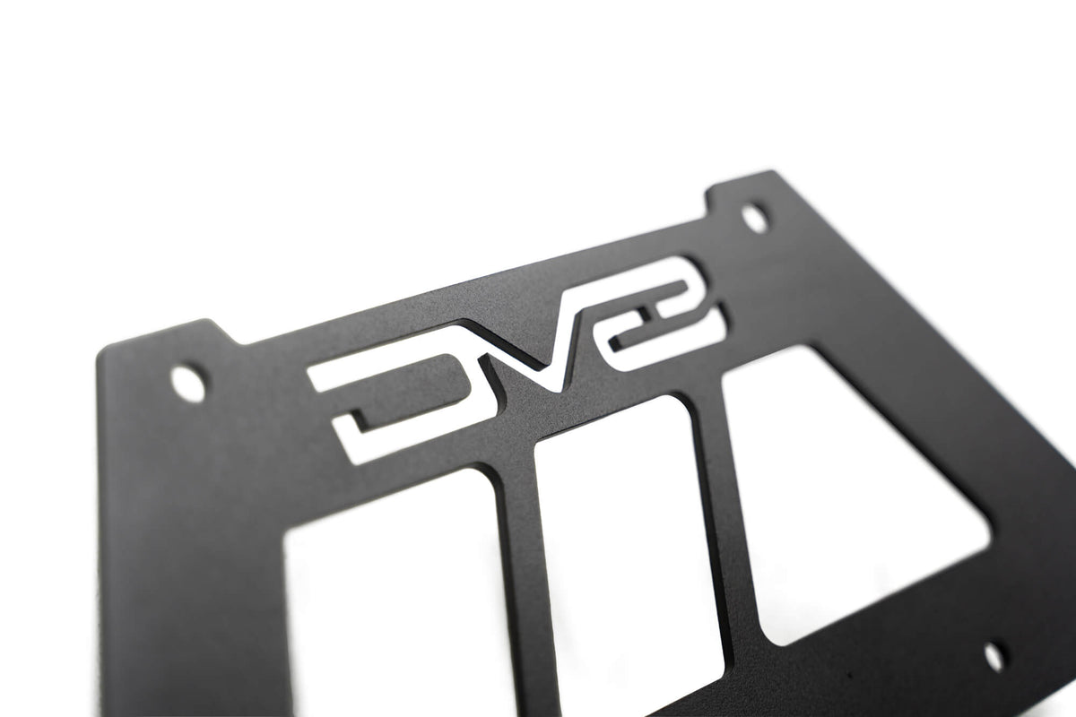 DV8 Offroad - Fairlead Mounted Flip-Up License Plate Bracket - LPBM-02