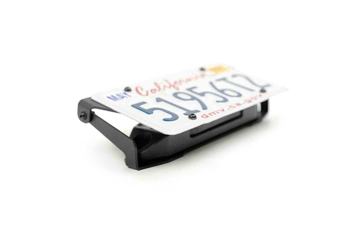 DV8 Offroad - Fairlead Mounted Flip-Up License Plate Bracket - LPBM-02