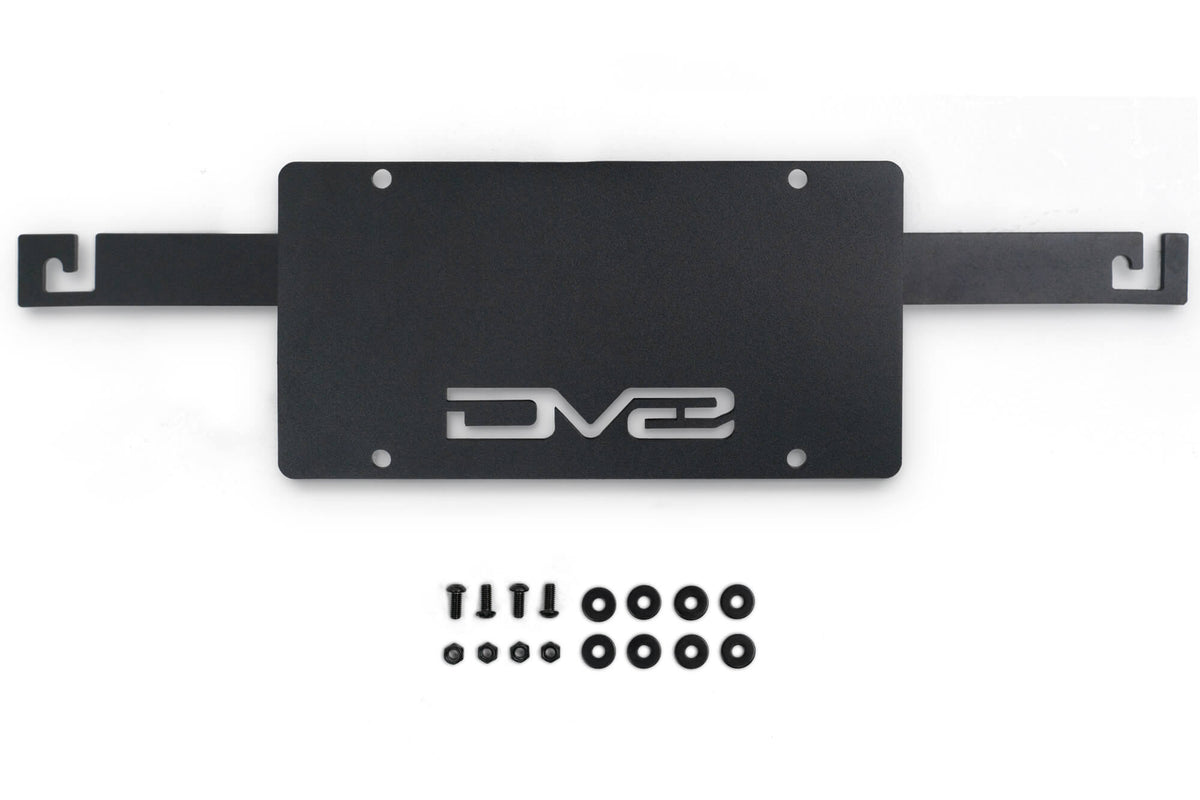 DV8 Offroad - Ford Bronco Capable Bumper Front License Plate Mount - LPBR-04