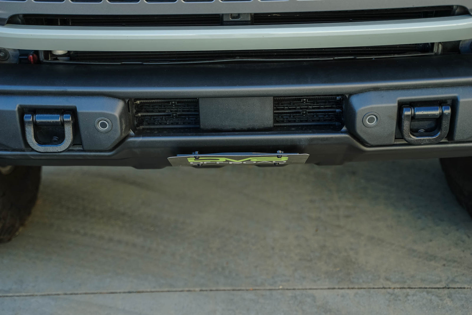 DV8 Offroad - Ford Bronco Capable Bumper Slanted Front License Plate Mount - LPBR-05