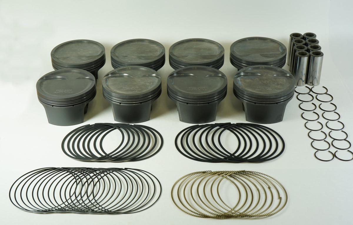 Mahle MS Piston Set GM LS 347ci 3.905in Bore 3.622stk 6.125in Rod .927 Pin -16cc 8.9 CR Set of 8 - 930219005
