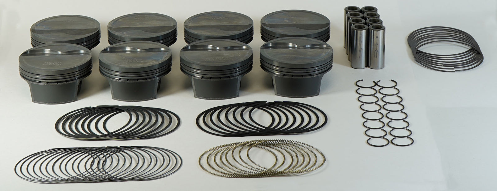 Mahle MS Piston Set GM LS 383ci 3.908in Bore 4in Stroke 6.125in Rod .927 Pin -6cc 10.8 CR Set of 8 - 930219208