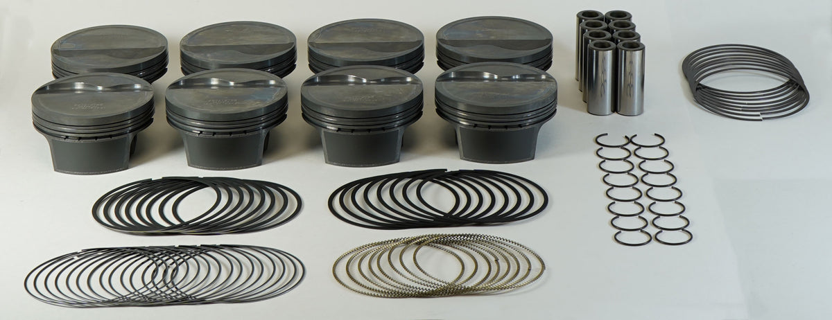 Mahle MS Piston Set GM LS 403ci 4.005in Bore 4in Stroke 6.125in Rod .927 Pin -12cc 10.5 CR Set of 8 - 930219305