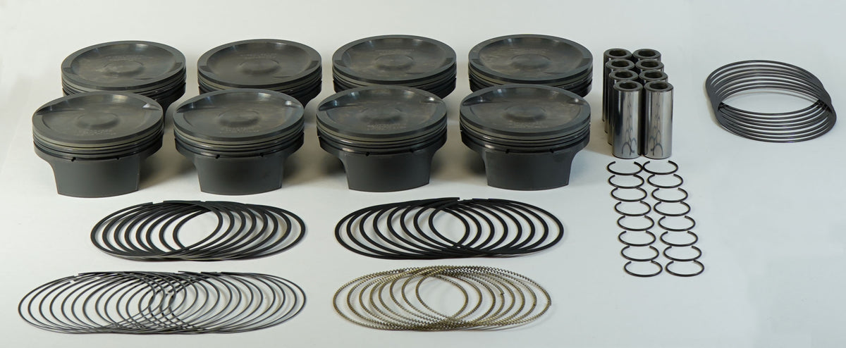 Mahle MS Piston Set GM LS 428ci 4.07in Bore 4.1in Stk 6.125in Rod .927 Pin -8cc 10.8 CR Set of 8 - 930225270