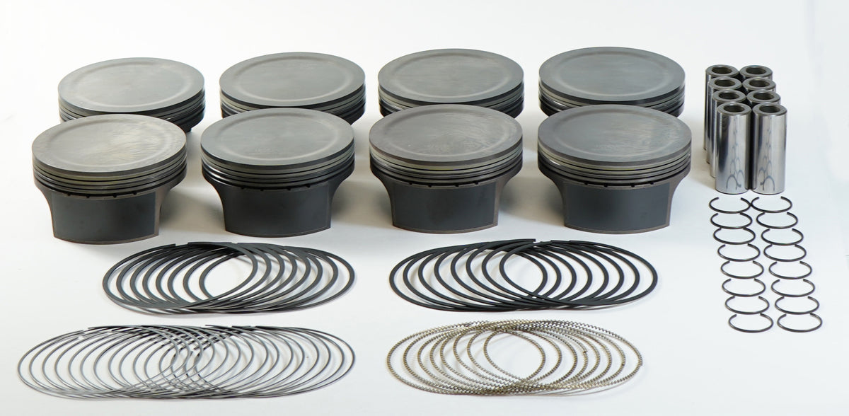 Mahle MS LS Piston Set 378ci 4.075in Bore 3.622 Stroke 6.125 Rod -4.5cc 10.0 CR - Set of 8 - 197813875