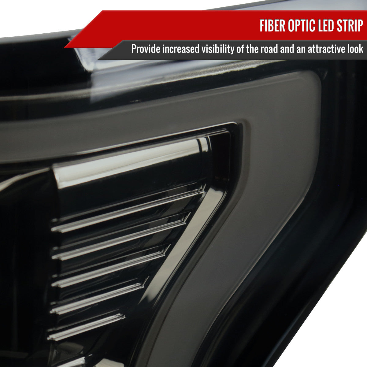 Spec-D Tuning - 2015-2017 Ford F-150 LED Tail Lights ( Chrome Housing/Smoked Lens) - LT-F15015GLED-TM