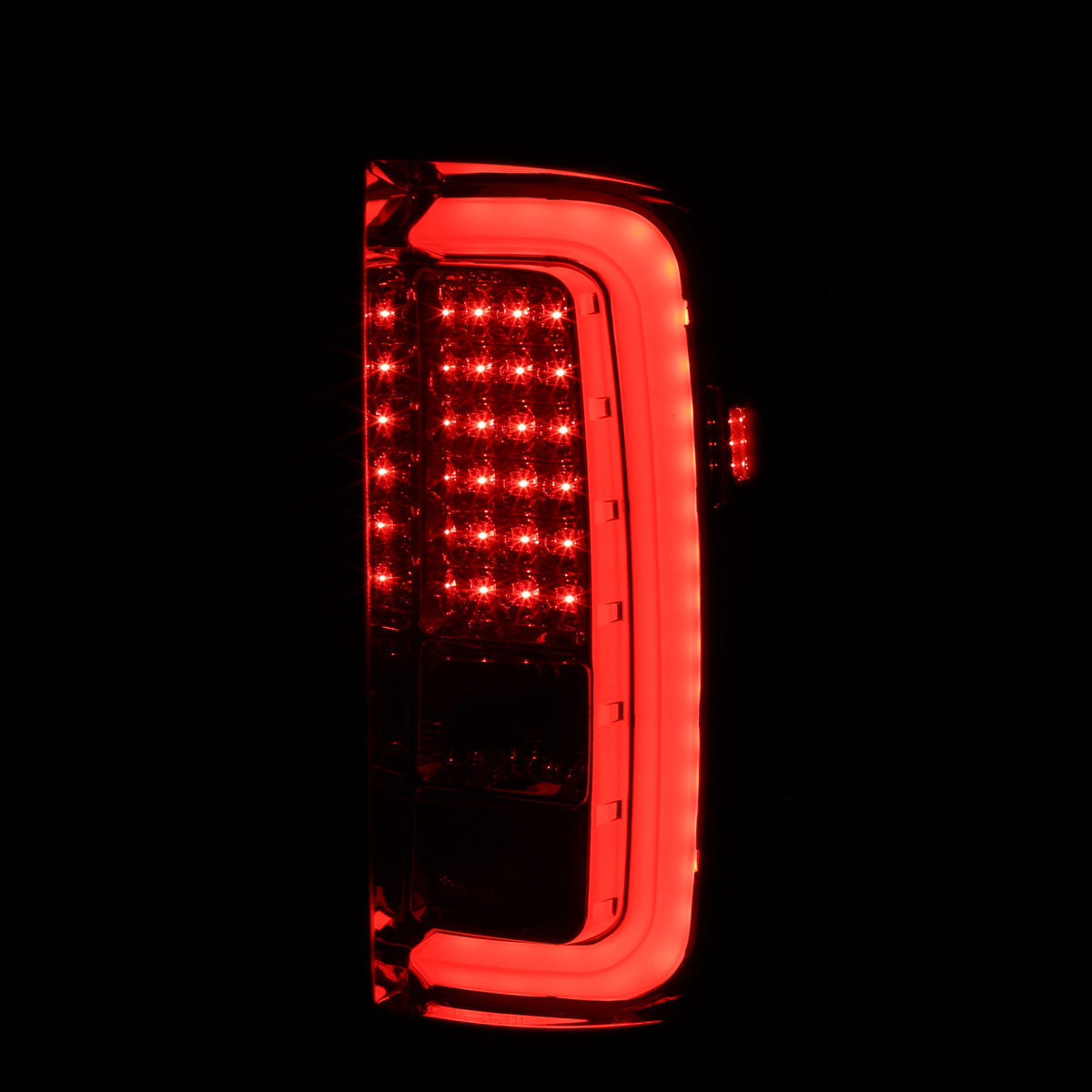 Spec-D Tuning - 2014-2018 GMC Sierra 1500/2500HD/3500HD LED Tail Lights (Chrome Housing/Smoked Lens) - LT-SIE14GLED-TM