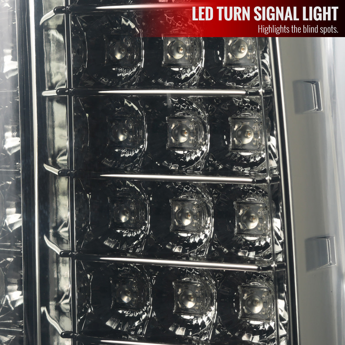 Spec-D Tuning - 2014-2018 GMC Sierra 1500/2500HD/3500HD LED Tail Lights (Chrome Housing/Smoked Lens) - LT-SIE14GLED-TM