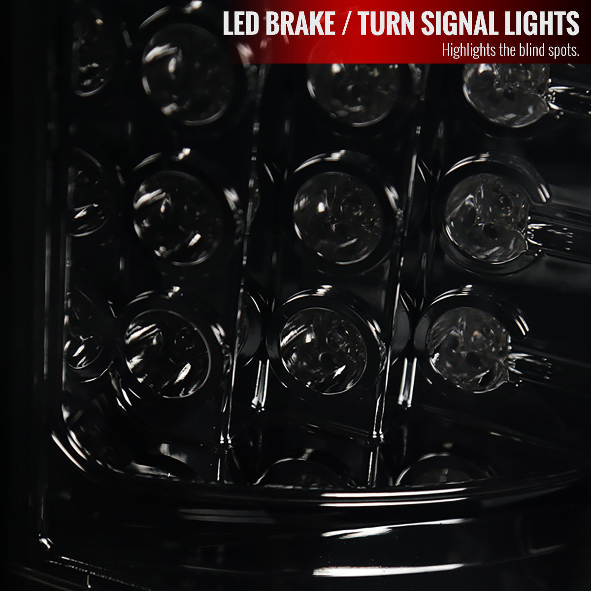 Spec-D Tuning - 2003-2006 Chevrolet Silverado LED Tail Lights (Chrome Housing/Smoked Lens) - LT-SIV03GLED-TM