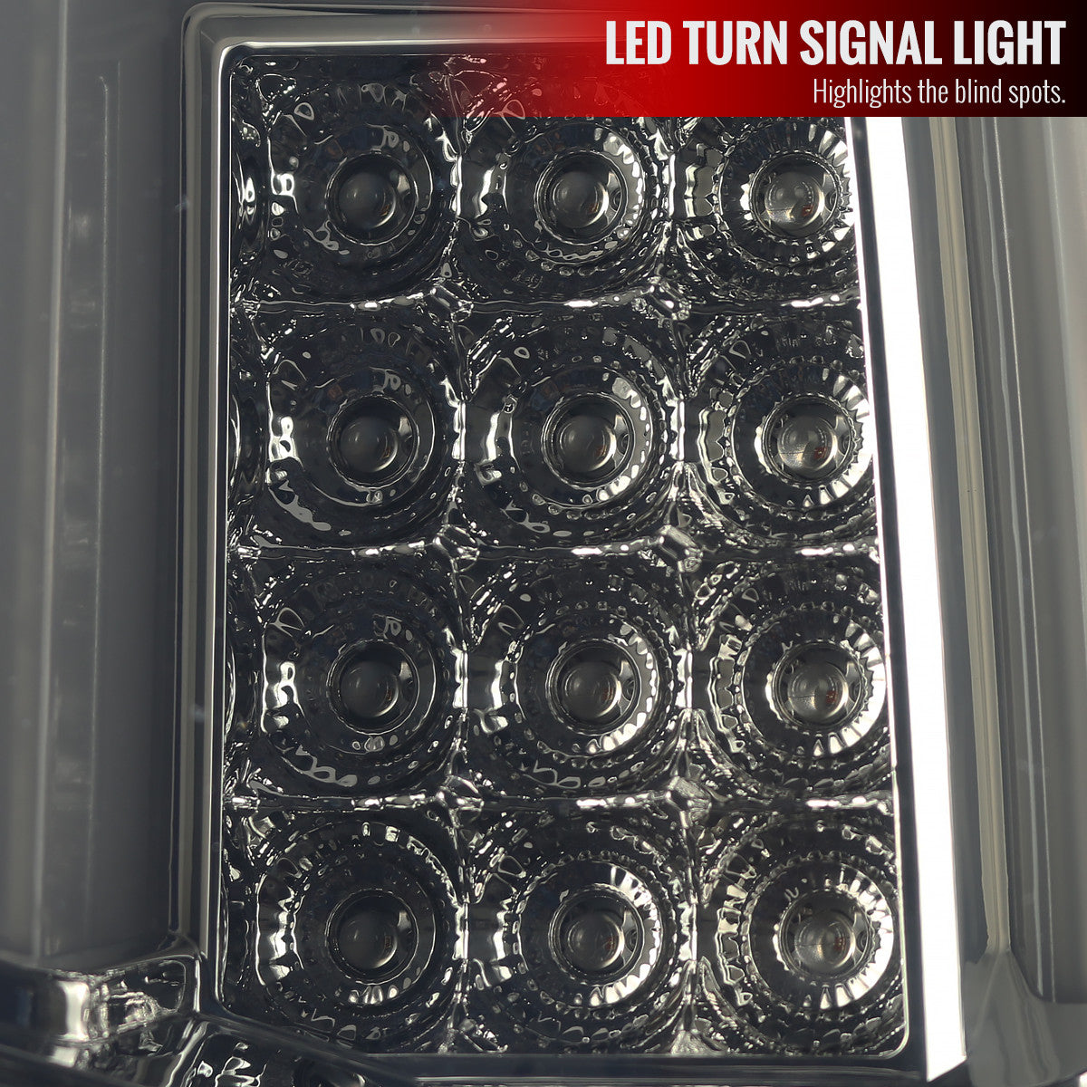 Spec-D Tuning - 2014-2019 Chevrolet Silverado 1500/ 2015-2019 Silverado 2500HD 3500HD GMC Sierra 3500HD LED Tail Lights (Chrome Housing/Smoked Lens) - LT-SIV14GLED-TM