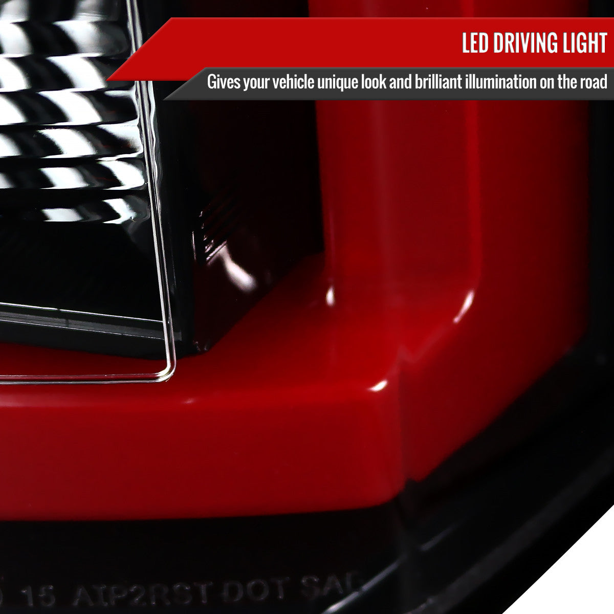 Spec-D Tuning - 2015-2020 Chevrolet Tahoe/Suburban LS LT LTZ Premier LED Tail Lights (Jet Black Housing/Clear Lens) - LT-TAH15BKLED-TM