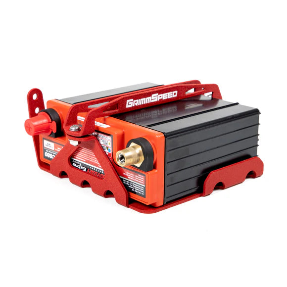GrimmSpeed 08-21 Subaru WRX STI Lightweight Battery Mount Kit - Red - 121034
