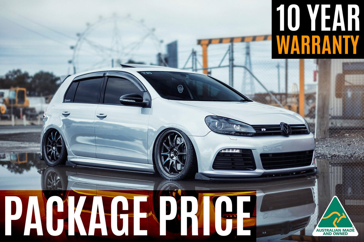 Flow Designs - MK6 Golf R Full Lip Splitter Set