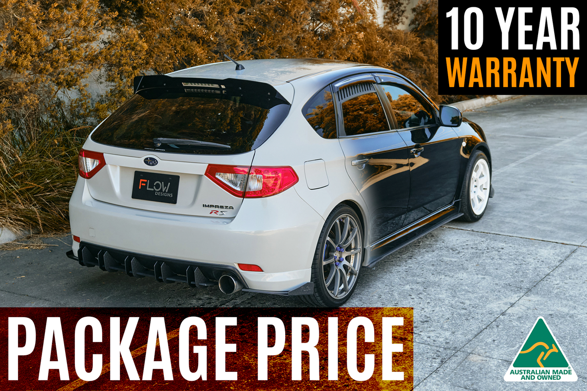 Flow Designs - Impreza WRX/RS G3 Hatch PFL Full Lip Splitter Set