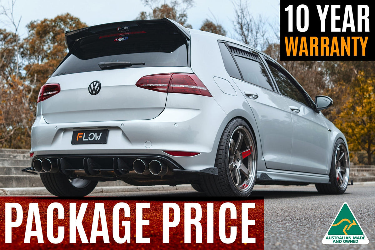 Flow Designs - MK7 Golf R (USDM) Full Lip Splitter Set