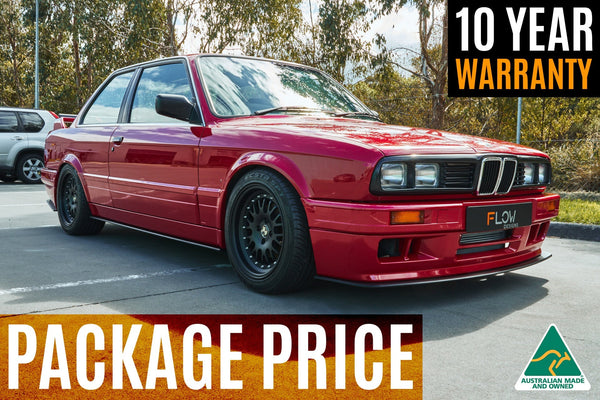Flow Designs - E30 M-Tech 2 Full Lip Splitter Set by Flow Designs - front view