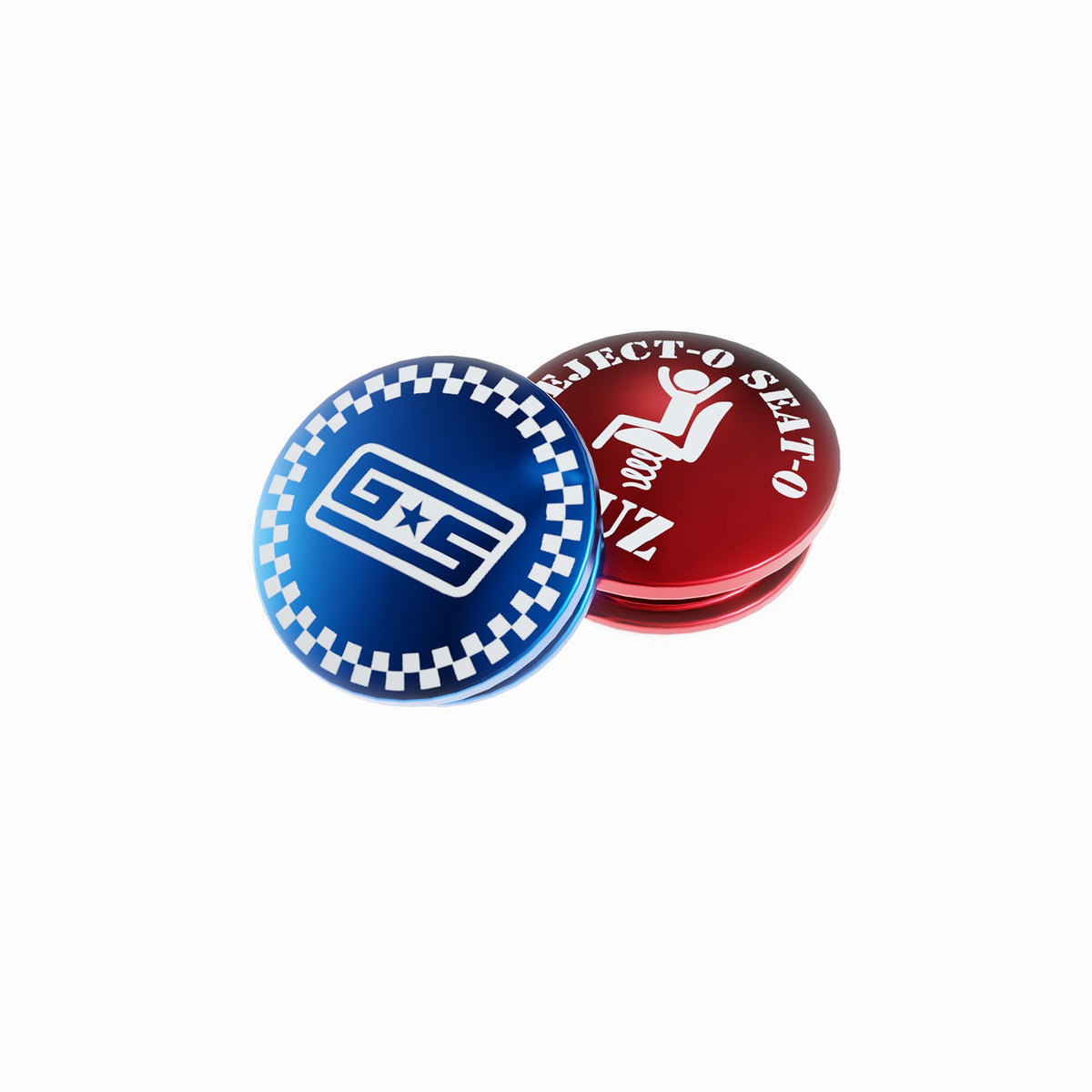 GrimmSpeed Swap-Top Shift Knob Cap - Checkered Blue - GRM1.1006.8BLU