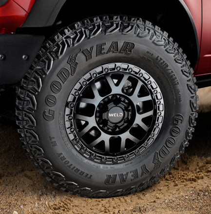 Ford Racing 21-25 Bronco (Excl Bronco Raptor) 17x8.5in Weld Wheel Kit - Black - M-1007K-W1785BL
