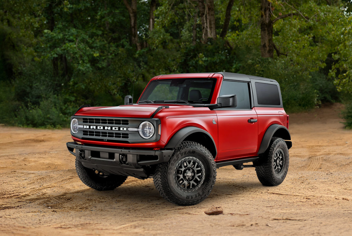 Ford Racing 21-25 Bronco (Excl Bronco Raptor) 17x8.5in Weld Wheel Kit - Black - M-1007K-W1785BL