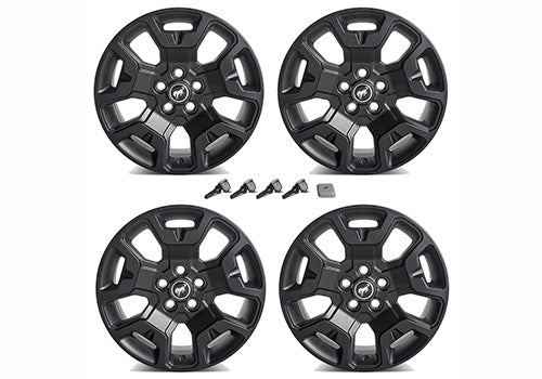 Ford Performance - 2021-2024 Bronco Sport 17" X 7" Wheel Kit - Low Gloss Black - M-1007K-S17BSB