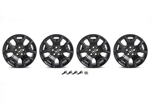 Ford Performance - 2021-2024 Bronco Sport 17" X 7" Wheel Kit - Low Gloss Black - M-1007K-S17BSB