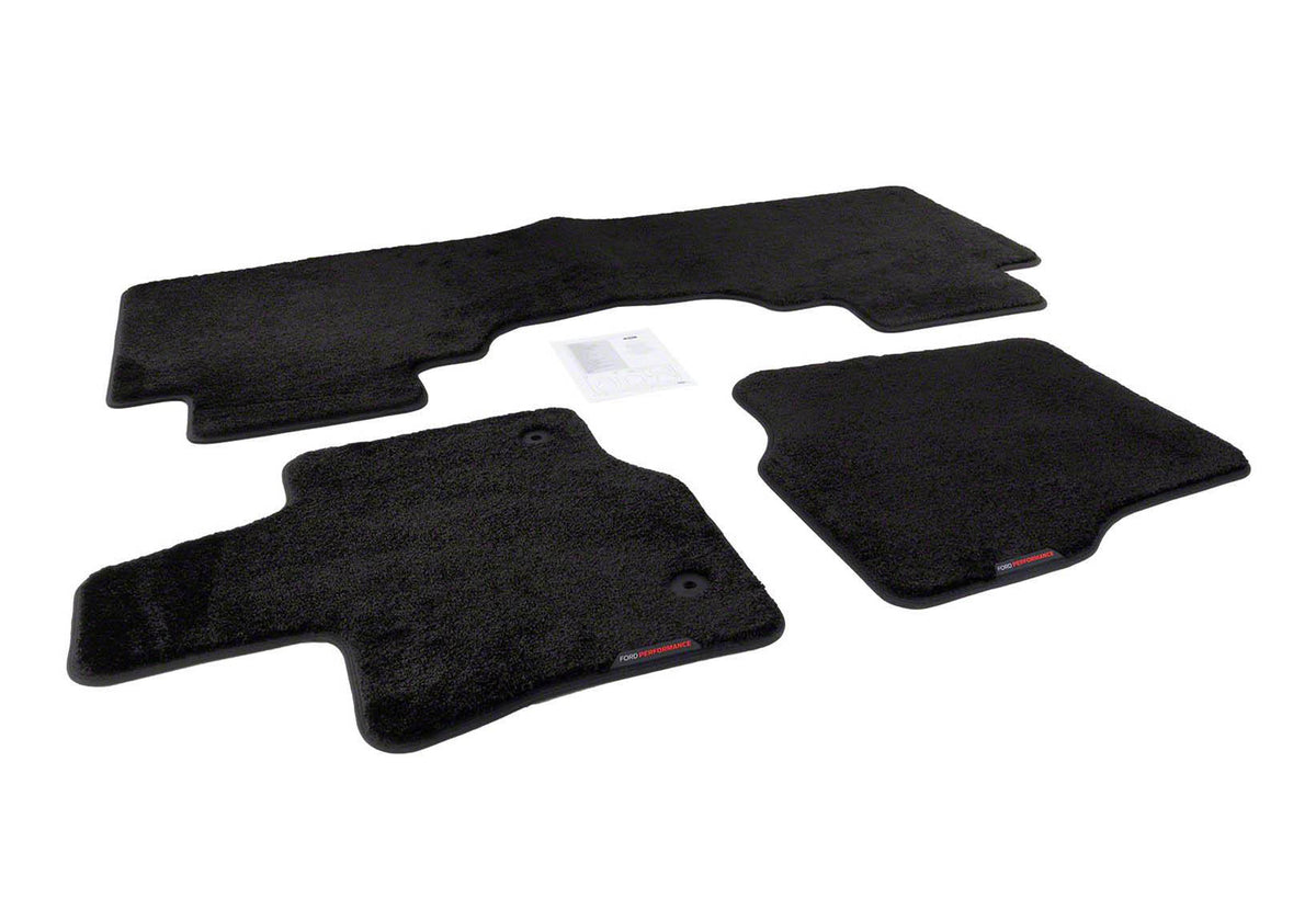 Ford Racing 15-25 F-150 Super Cab/SuperCrew Black 60oz Floor Mats - M-13086-F60