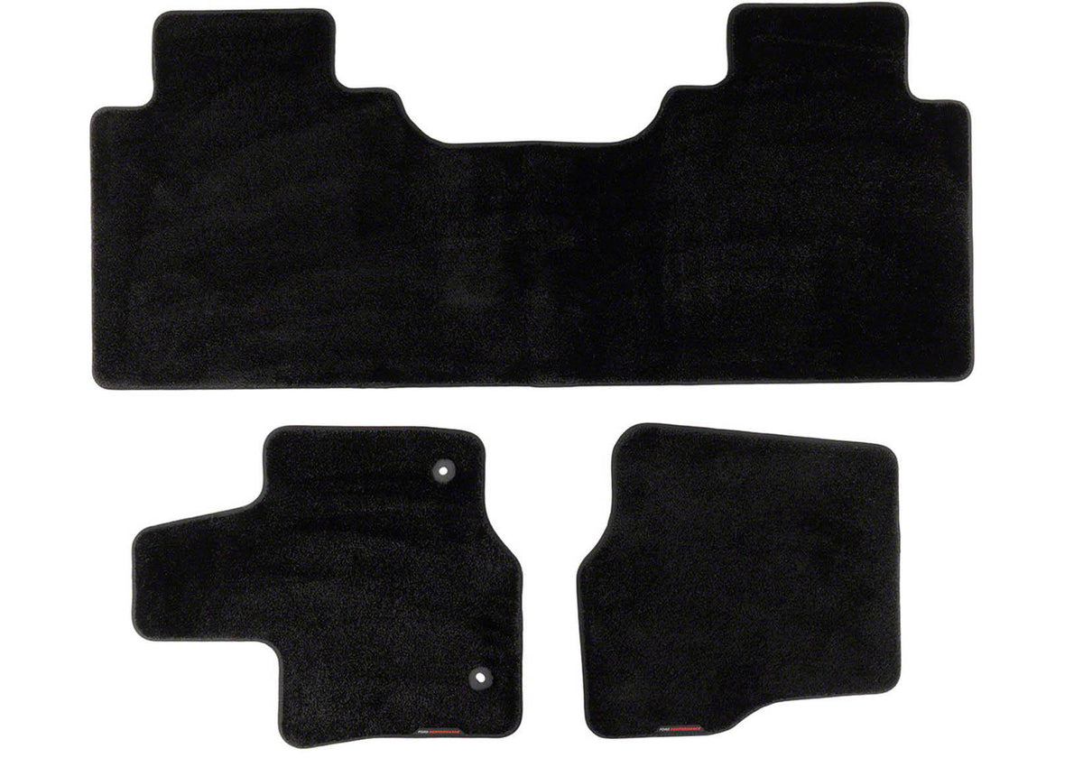 Ford Racing 15-25 F-150 Super Cab/SuperCrew Black 60oz Floor Mats - M-13086-F60