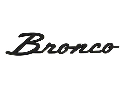 Ford Performance - Bronco Classic Script Fender Badge Kit - Gloss Black - M-1447-BSGS