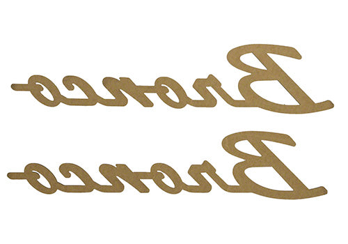 Ford Performance - Bronco Classic Script Fender Badge Kit - Gloss Black - M-1447-BSGS