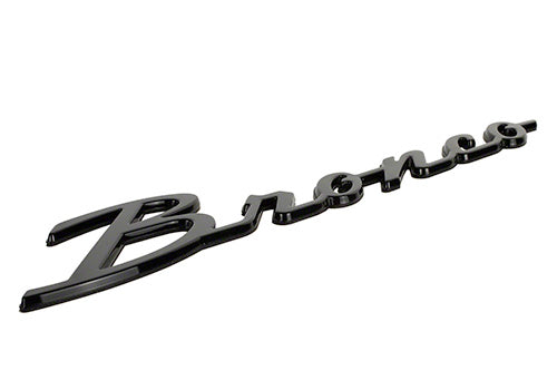 Ford Performance - Bronco Classic Script Fender Badge Kit - Gloss Black - M-1447-BSGS
