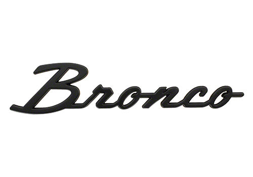 Ford Performance - Bronco Classic Script Fender Badge Kit - Matte Black - M-1447-BSMB