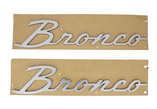 Ford Performance - Bronco Script Emblem Kit -silver - M-1447-BSS