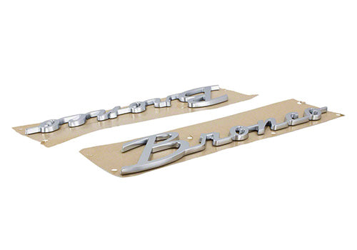 Ford Performance - Bronco Script Emblem Kit -silver - M-1447-BSS