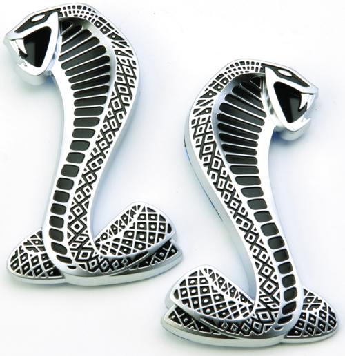 Ford Performance - 2007-2014 Mustang Shelby Svt 'cobra' Snake Fender Emblems - M-1447-C