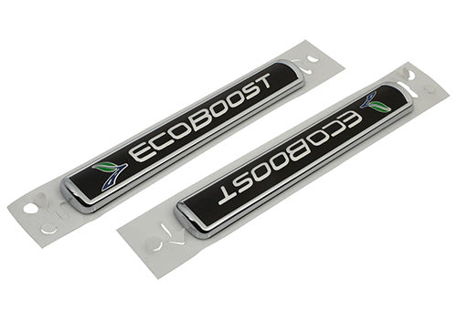 Ford Performance - Ecoboost Emblems/badges-black and Silver-pair - M-1447-EBBLK