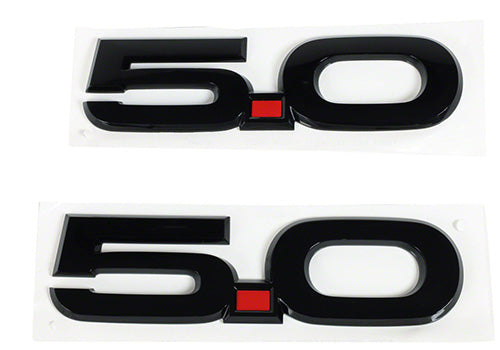 Ford Performance - 2015-2023 Mustang 5.0l Fender Emblems/badges-black-pair - M-1447-M50AB
