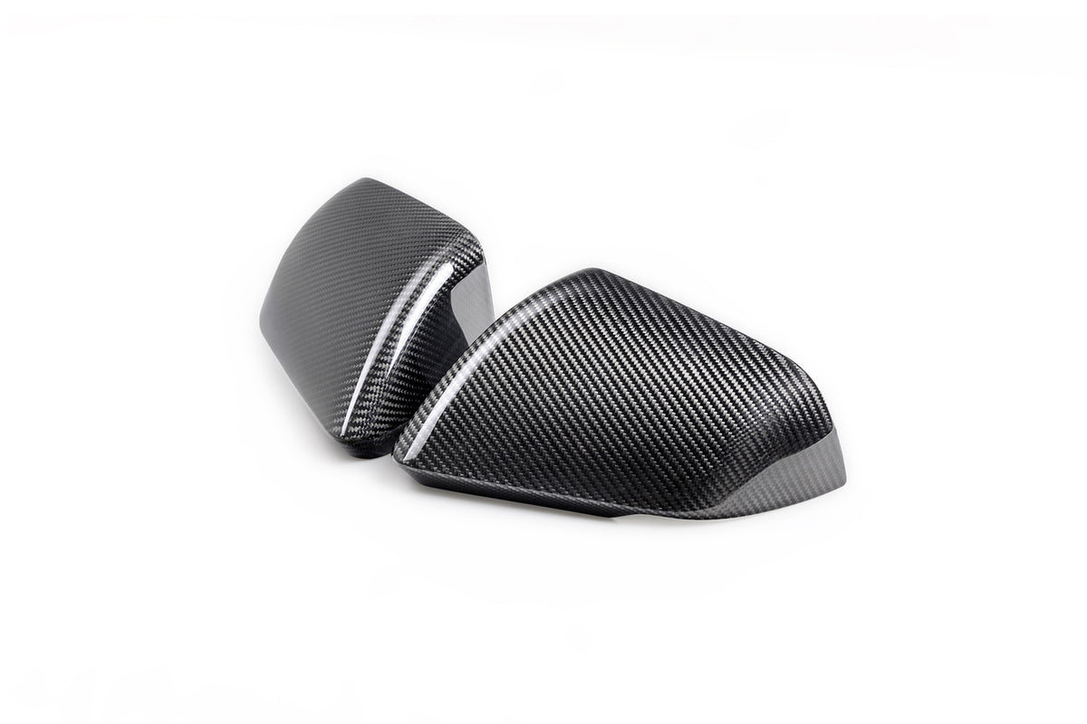 Ford Performance Mustang Carbon Fiber Mirror Skull Caps W/turn - Gloss - M-17740-MTG (FRPM-17740-MTG)