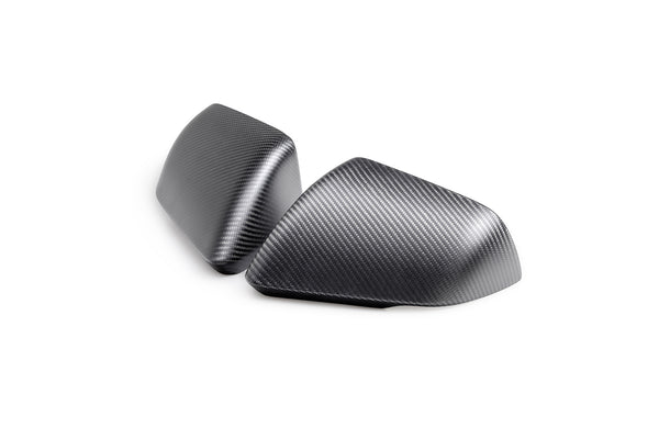 Ford Performance Mustang Carbon Fiber Mirror Skull Caps W/turn - Matte - M-17740-MTM (FRPM-17740-MTM)