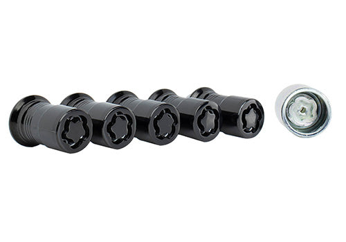 Ford Performance - M14 X 1.5 Black Security Lug Nut Kit (5) - M-1A043-A5