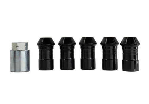Ford Performance - M14 X 1.5 Black Security Lug Nut Kit (5) - M-1A043-A5