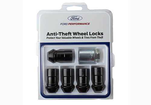 Ford Performance - M14 X 1.5 Black Security Lug Nut Kit (5) - M-1A043-A5