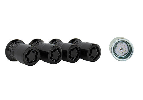 Ford Performance - M14 X 1.5 Black Security Lug Nut Kit of 4 - M-1A043-A