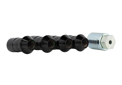 Ford Performance - M14 X 1.5 Black Security Lug Nut Kit of 4 - M-1A043-A