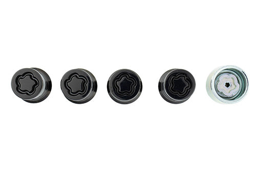 Ford Performance - M14 X 1.5 Black Security Lug Nut Kit of 4 - M-1A043-A