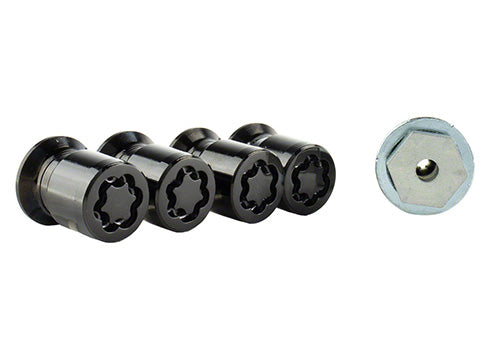 Ford Performance - M12 X 1.5 Black Security Lug Nut Kit (4) - M-1A043-B