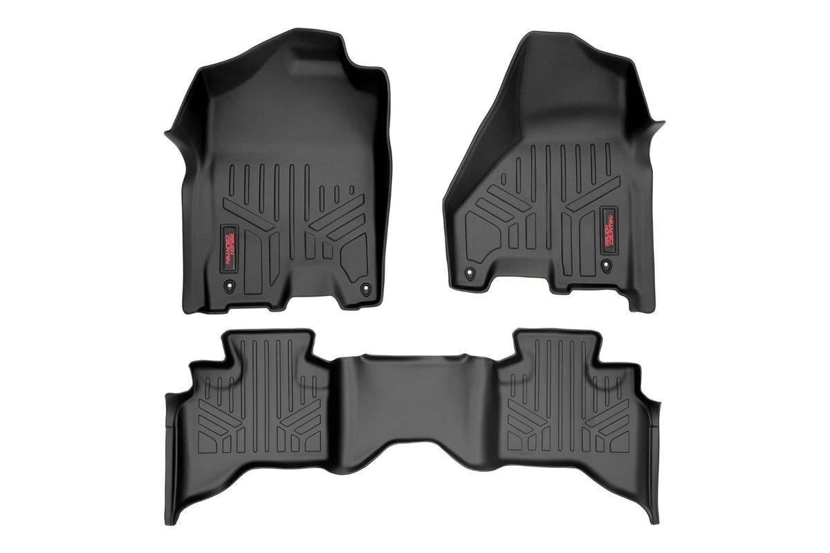 Rough Country - Floor Mats - FR & RR - Quad Cab - Ram 1500 2WD/4WD (2012-2018 & Classic) - M-31212