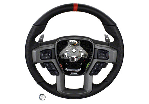 Ford Performance - 2015-2018 F-150 Raptor Performance Steering Wheel Kit- Red Sightline - M-3600-F15RRD